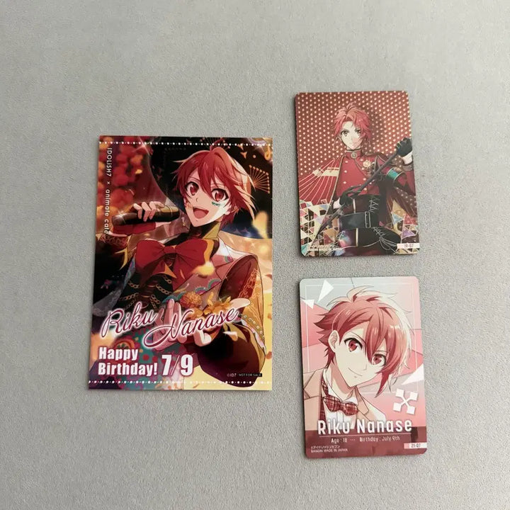 [BUNJANG] Idolish7 Nanase Riku Birthday Cafe Special Lucky Draw Bundle Set Photocard / 아이돌리쉬 세븐 아이나나 나나세 리쿠 카페 생일 특전 카드 일괄