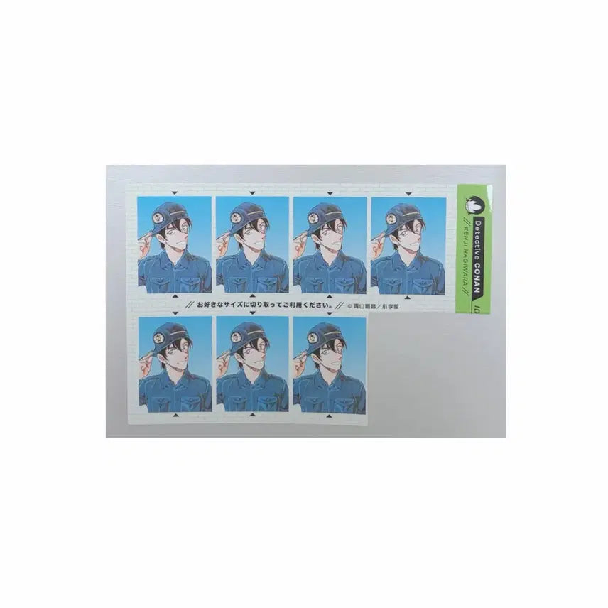 [BUNJANG] Detective Conan Kenji Hagiwara Character Sticker / 명탐정 코난 하기와라 켄지 하기완 원화 증명사진풍 스티커 증사