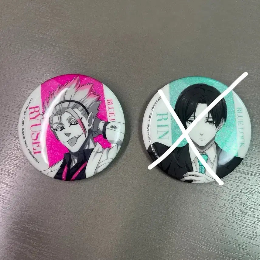 [BUNJANG] Blue Lock Isagi Ryusei &amp; Itoshi Rin Can Badges / 블루록 시도 류세이, 이토시 린 캔뱃지