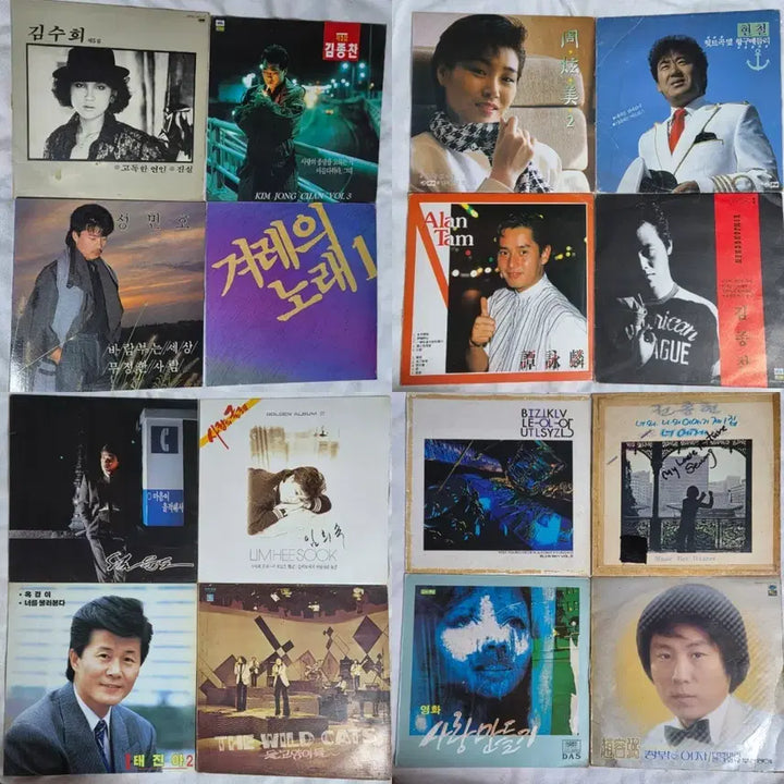 [BUNJANG] Various Artists LP Records Collection (16 Records) Bundle Set / 다양한 가수 LP 레코드판 16장 일괄 판매