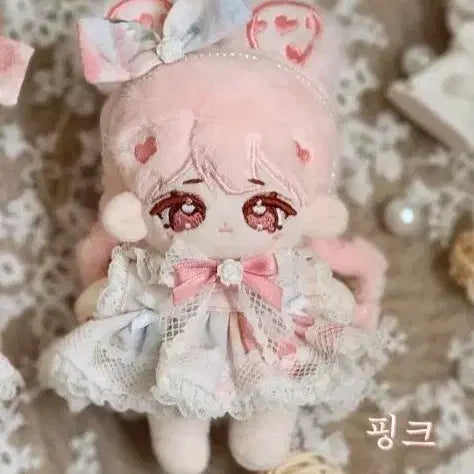 [BUNJANG] Bundungshop Watercolor Pink 10cm Doll Clothes / 빈둥샾 수채화 핑크