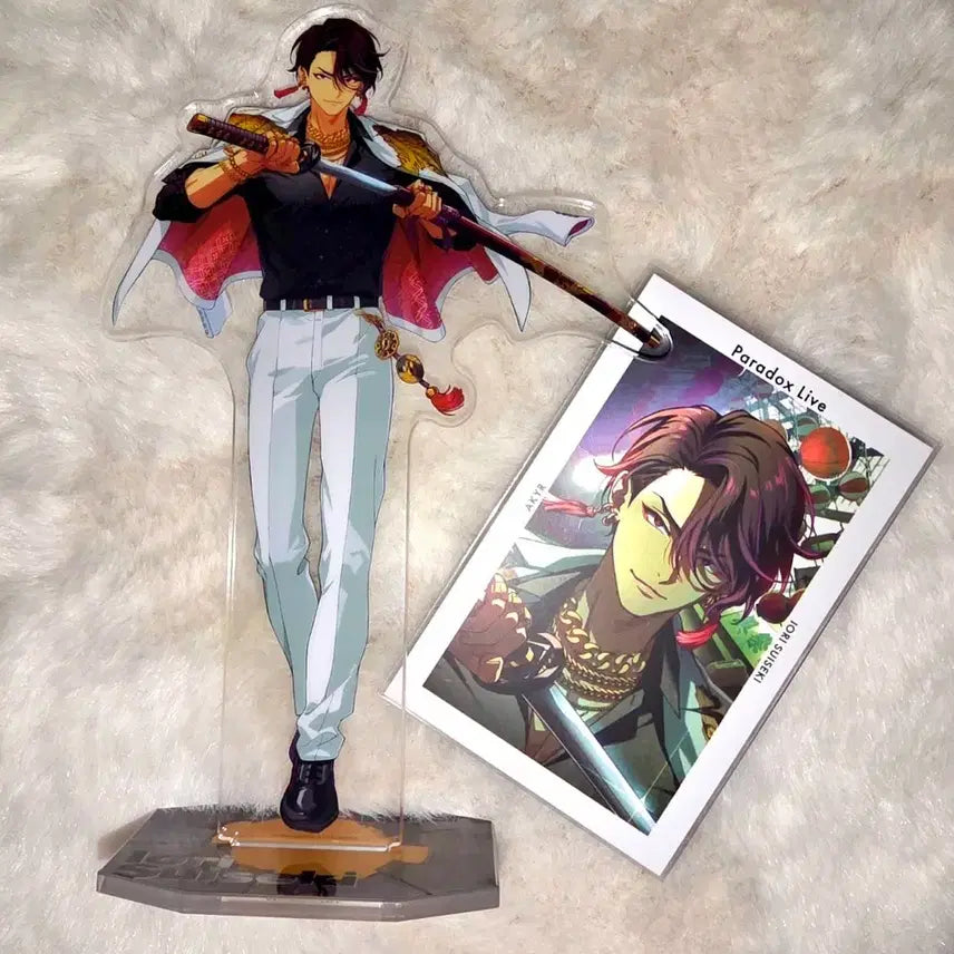 [BUNJANG] Paradox Live Iori 6th Anniversary Acrylic Stand + Jewelery Goods Bundle Set / 일괄] 파라독스라이브 파라라이 이오리 6주년 아크릴스탠드 + 지프리 굿즈 스이세키 이오리 아캉야츠라 아칸야츠라