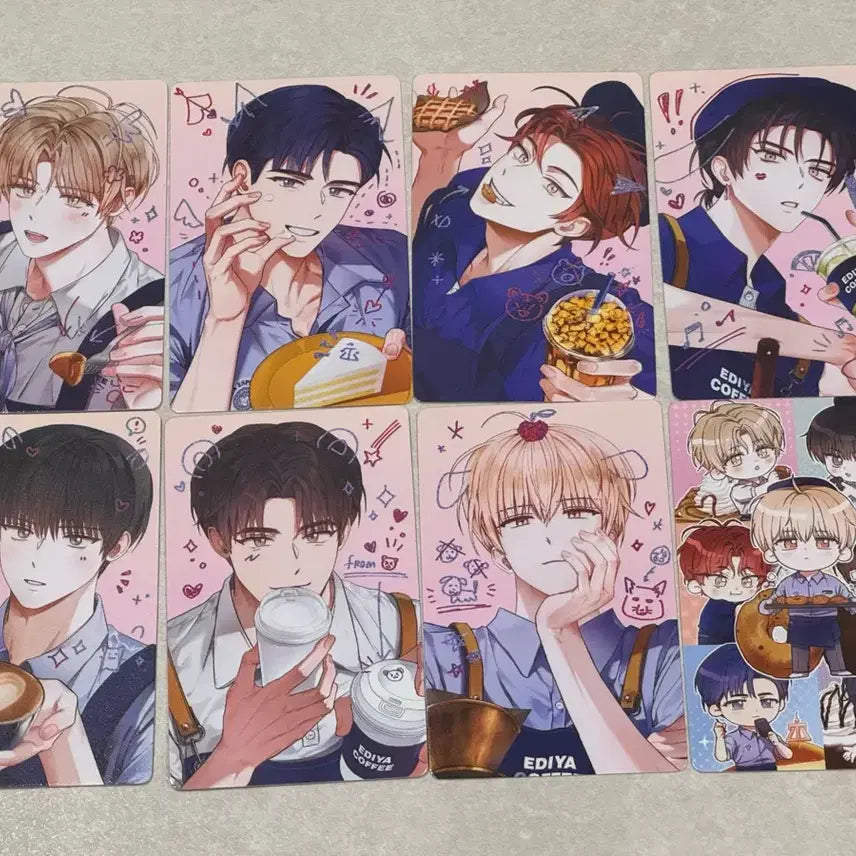 [BUNJANG] Demutj K-Pop x Ediya Limited Photocard Bundle Set / 데못죽x이디야 한정 포카 8종 일괄