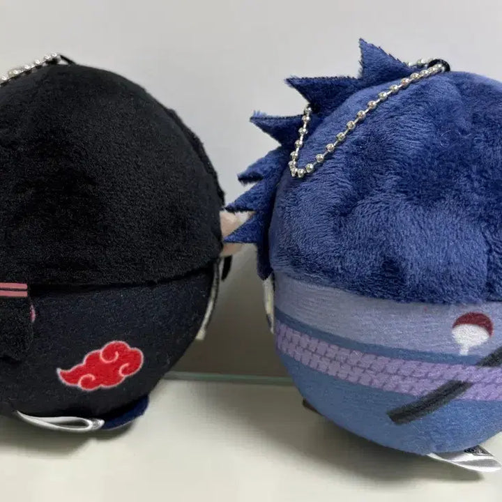 [BUNJANG] Naruto Itachi Akatsuki &amp; Sasuke Fuwa Kororin Dolls (Bundle Set) / 나루토 이타치(아카츠키) 사스케 후와코로링