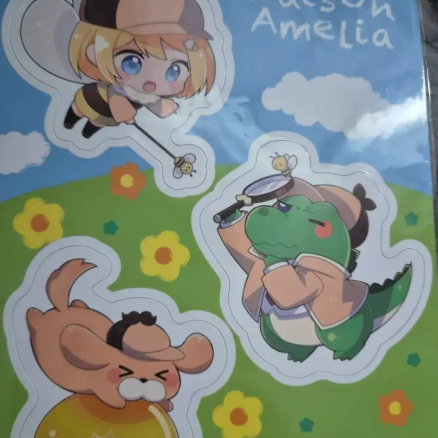 [BUNJANG] Hololive Amelia Watson Sealed Honey Bee Amelia Sticker Set / 미개봉 홀로라이브 아멜리아 왓슨 스티커 꿀벌아메