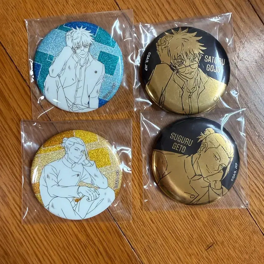 [BUNJANG] Jujutsu Kaisen Kaisei Oketsu Set of 4 Can Badges / 주술회전 회옥옥절 캔뱃지 4종 전체