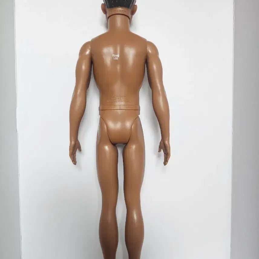[BUNJANG] Barbie Nude Outfit with Stand, Pants, and Hanger Set / 흑바비 남돌  누드 1개 ,바비정품 스텐드,  바지, 옷걸이