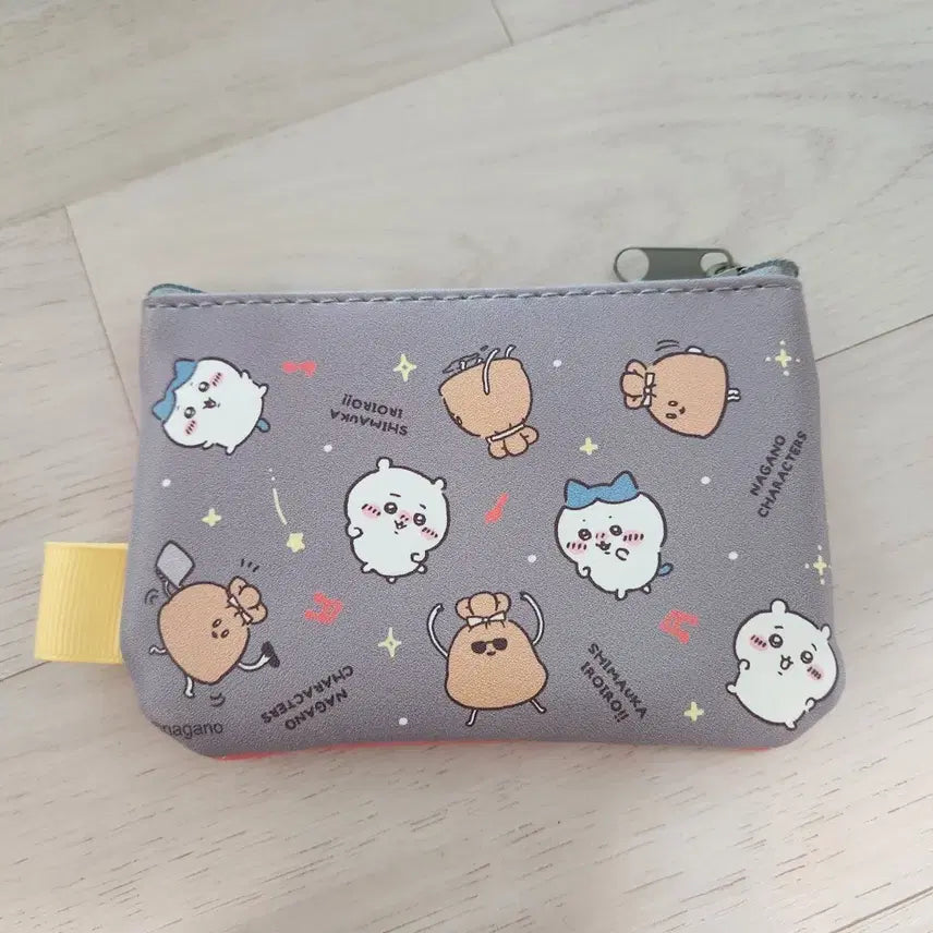 [BUNJANG] Nagano Chiikawa Hachiware Momoko Chikin Yubujumeoni Card Wallet / [미사용]나가노 치이카와 하치와레 농담곰 모치킨 유부주머니 카드지갑 판매