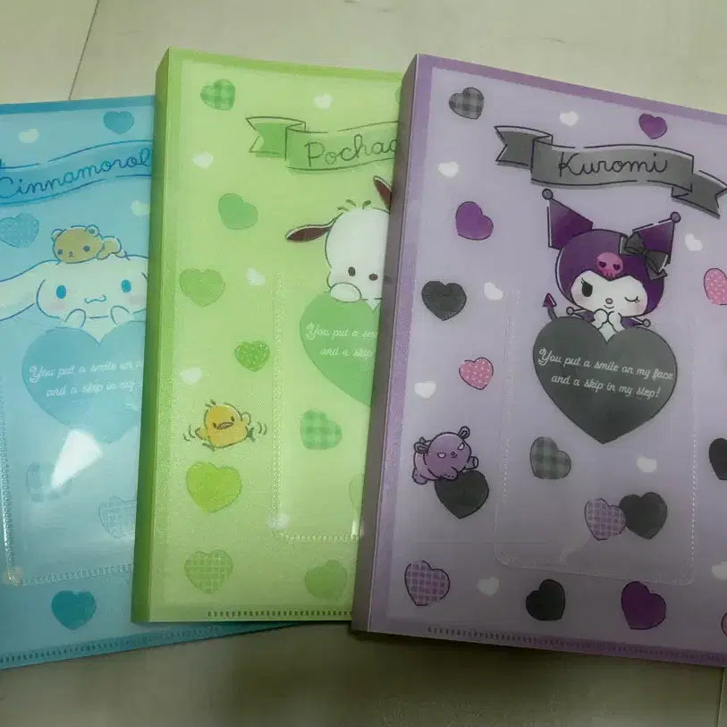 [BUNJANG] Sanrio Cinnamoroll Pochacco Kuromi Photocard Binder Bundle Set / 산리오 시나모롤 포챠코 쿠로미 포카 바인더 일괄 양도
