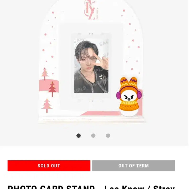 [BUNJANG] Stray Kids SKZ Leeknow Christmas Stand Photocard Set / (일본 팝업 직구) (포카 포함)  스키즈 리노 크리스마스 스탠드