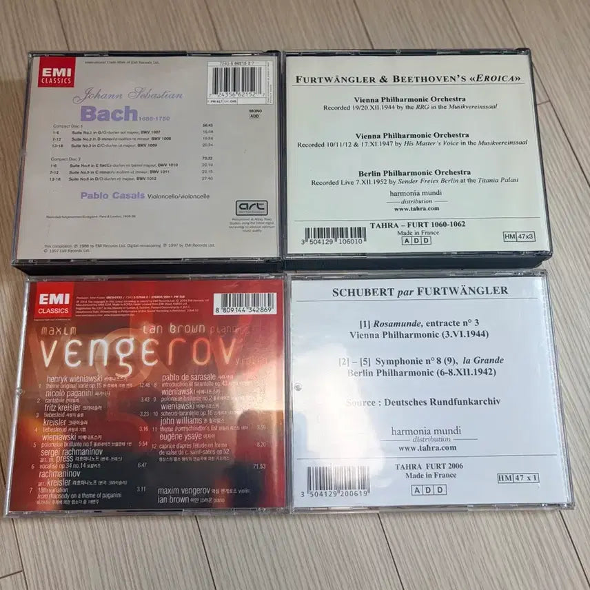 [BUNJANG] Classical Music CDs: Bach, Schubert, Eroica featuring Pablo Casals, Furtwängler, Maxim Vengerov / 푸르트뱅글러, 파블로 카잘스 등 클래식 CD