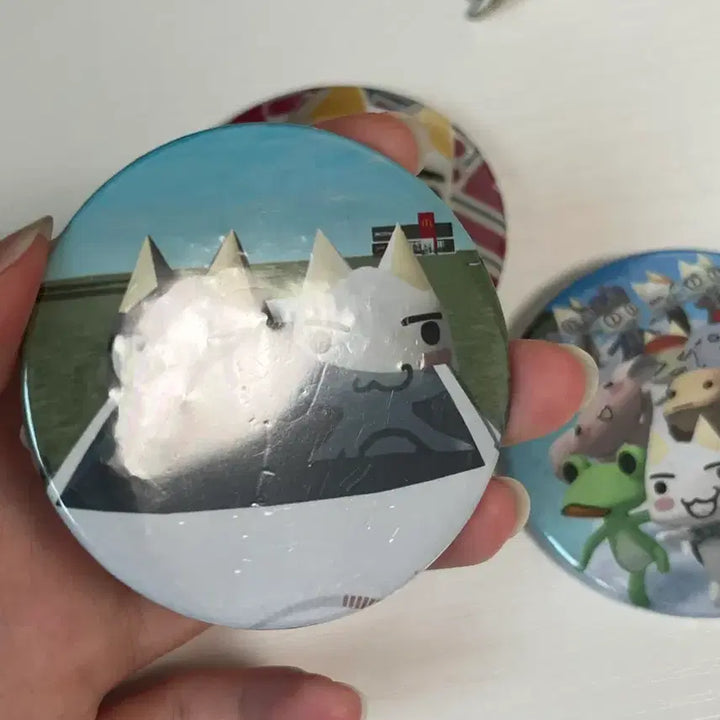 [BUNJANG] Toro Character Big Can Badge Set / 토로 캐릭터 빅 캔 뱃지