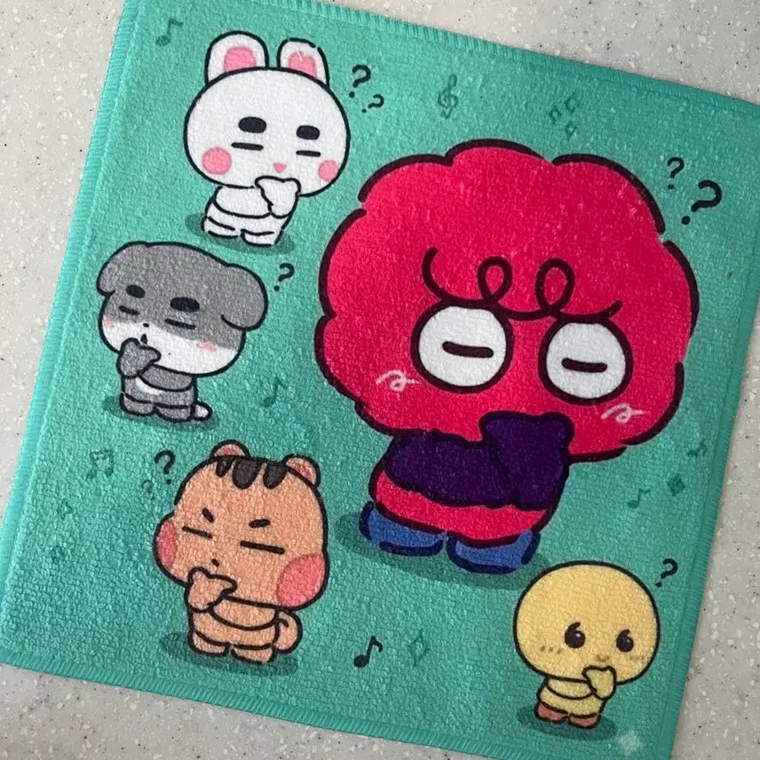 [BUNJANG] SHINee Character Fabric Handkerchief Scarf / 샤이니 캐릭터 천 손수건 목도리