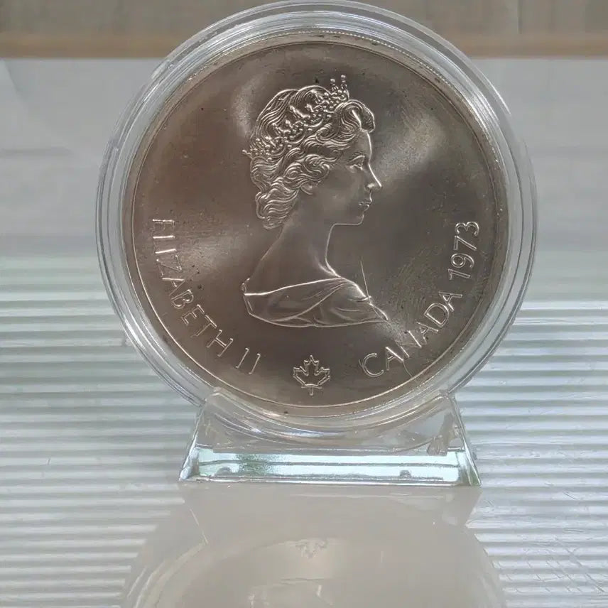 [BUNJANG] 1976 Montreal Olympics Large Silver Coin - 10 Dollars, World Map Series / 캐나다 1976년 몬트리올 올림픽 10달러대형은화,기념주화 / 올림픽시리즈-세계지도