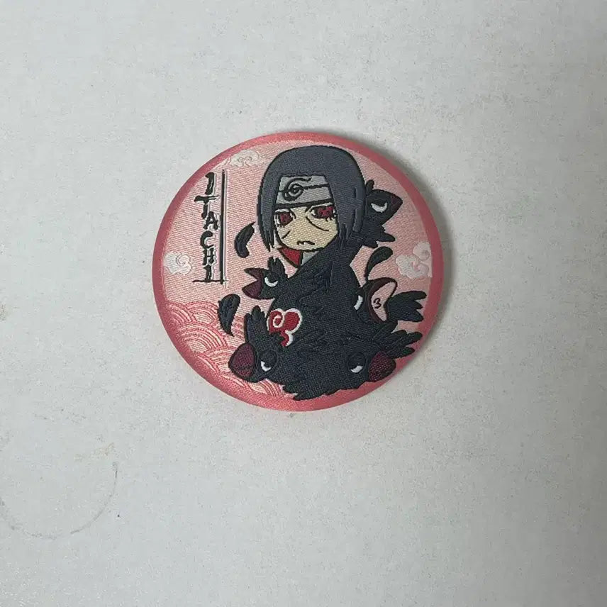 [BUNJANG] Naruto Itachi Embroidered Can Badge / 나루토 이타치 자수 캔뱃지