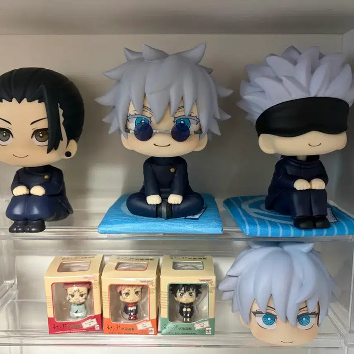 [BUNJANG] Jujutsu Kaisen Lookup &amp; Mini Lookup Figures Bundle (Gojo, Geto, Megumi, Yuji, Sukuna) / 택포 11) 주술회전 룩업 3종 (고죠, 게토) 및 미니 룩업 3종 (메구미, 유지, 스쿠나) 일괄 판매