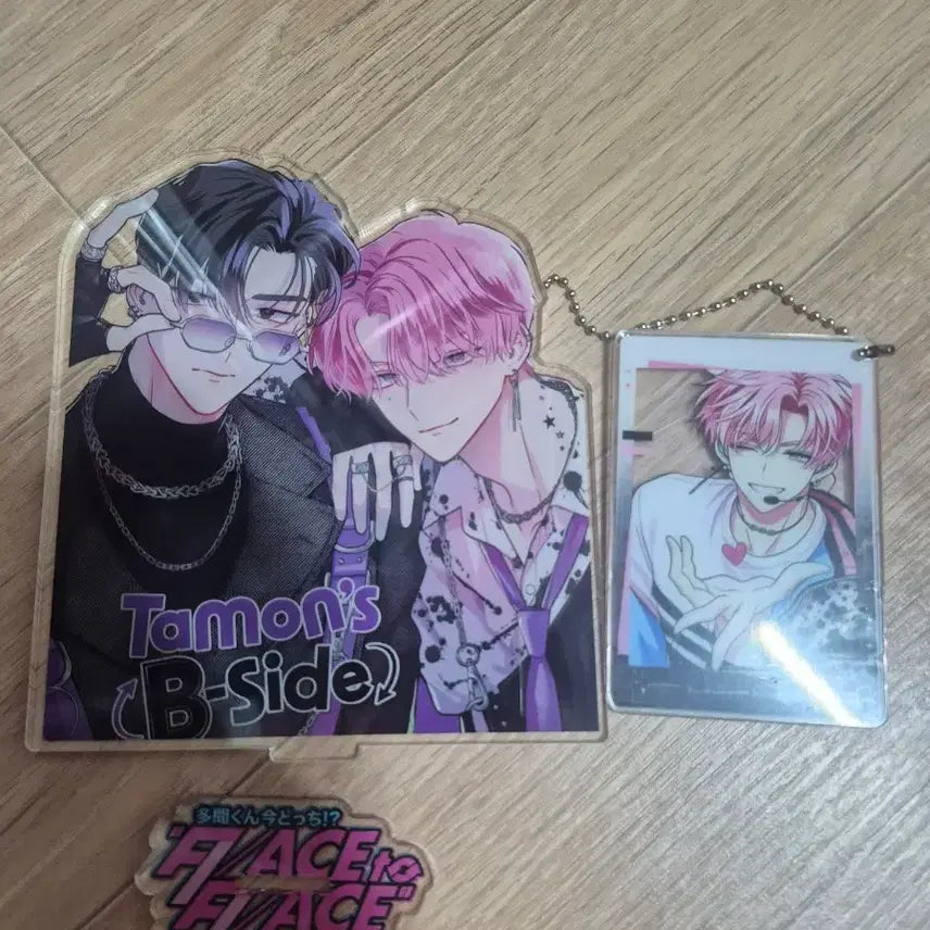 [BUNJANG] Tamonn-kun Acrylic Standee &amp; Keyring Set / 타몬군 지금 어느쪽 굿즈