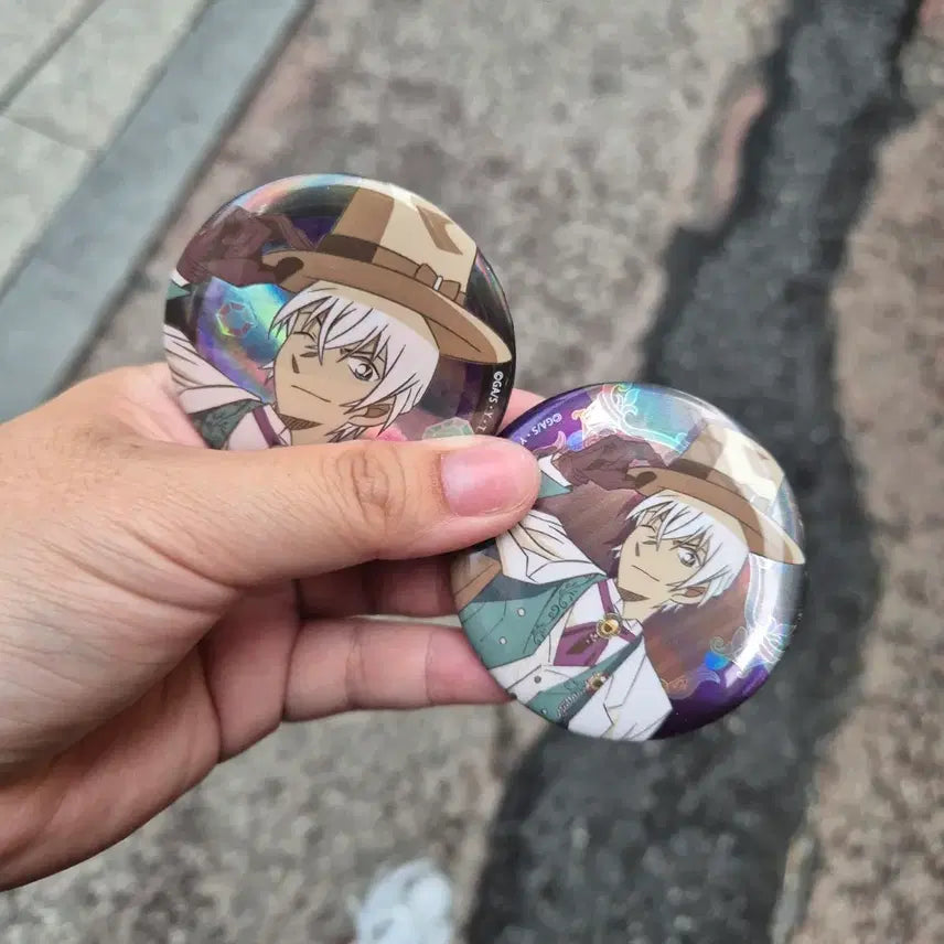 [BUNJANG] Detective Conan Amuro 2-Piece Badge Set / 명탐정 코난 뱃지 아무로 2개 세트