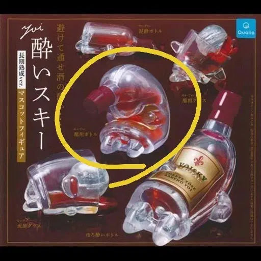 [BUNJANG] Drunken Whiskey Bottle Figure Gacha / 만취 위스키병 피규어 가챠