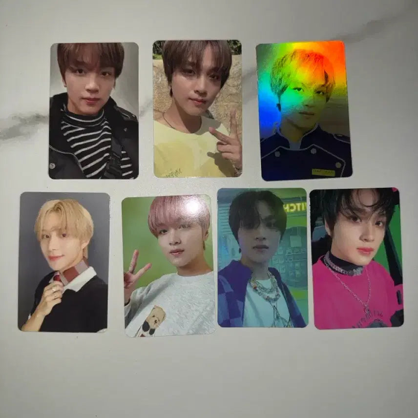 [BUNJANG] NCT Haechan &amp; Jungwoo 7 Types Bundle Set Photocard / NCT 포토카드 7종 일괄 해찬 정우