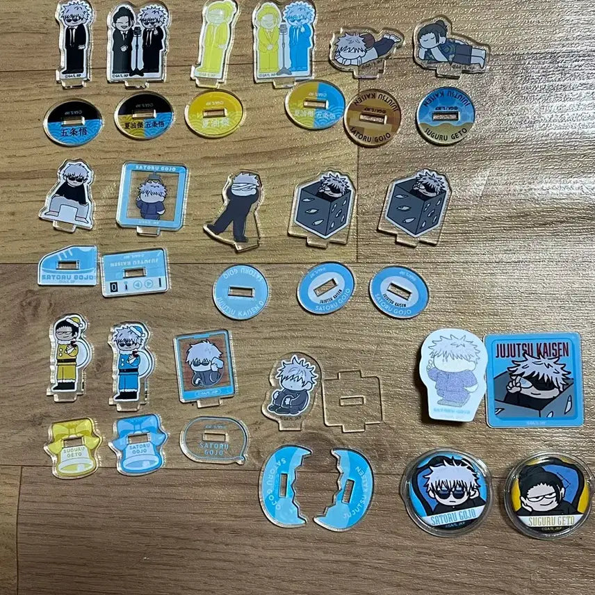 [BUNJANG] Jujutsu Kaisen Loft Acrylic Stand &amp; Badge Bundle Set / 주술회전 로프트 각종 지로리 일괄판매