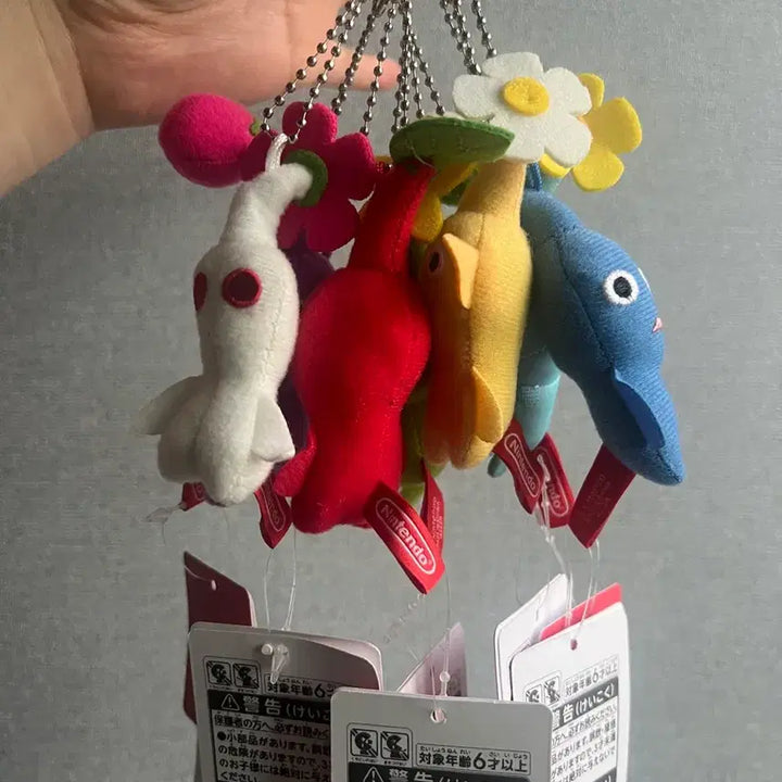 [BUNJANG] Nintendo Pikmin Plush Keychain Set / 닌텐도 피크민 인형 키링 세트 정품
