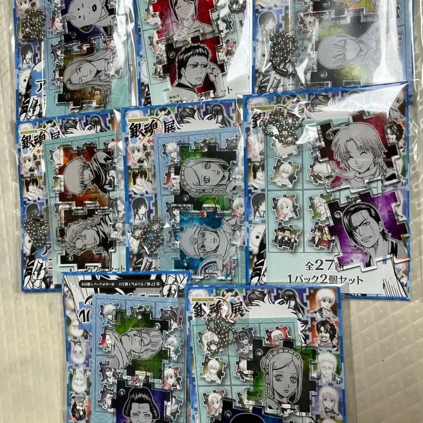 [BUNJANG] Gintama Original Art Exhibition Puzzle Acrylic Set / 은혼 원화전 퍼즐 아크릴8세트 일괄판매
