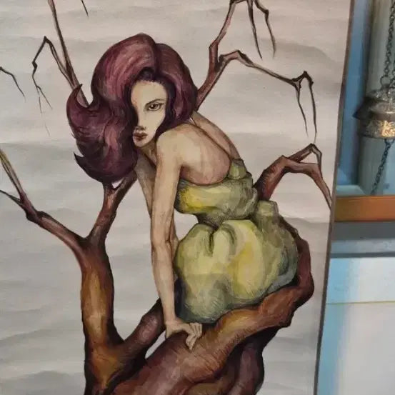 [BUNJANG] Korean Folk Painting Scroll (89cm) / 22   89 센치 족자내용물사이즈 민화그림