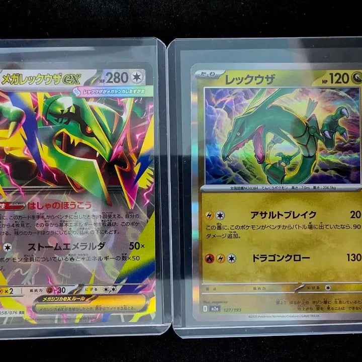 [BUNJANG] Mega Rayquaza EX &amp; Rayquaza Set / [일판] 메가레쿠쟈 &amp; 레쿠쟈 세트