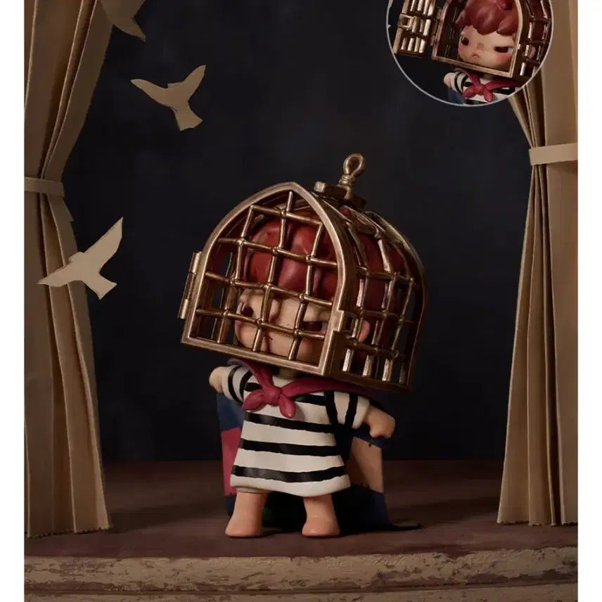 [BUNJANG] Pop Mart Hirono "The Greenhouse" Series Caged Bird / 팝마트 히로노 온실 속 억새 시리즈 caged bird