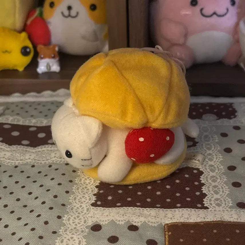 [BUNJANG] Sanrio Purin Cat Mini Plush Doll / 고전 산엑스 냥냥냥코 슈크림 인형