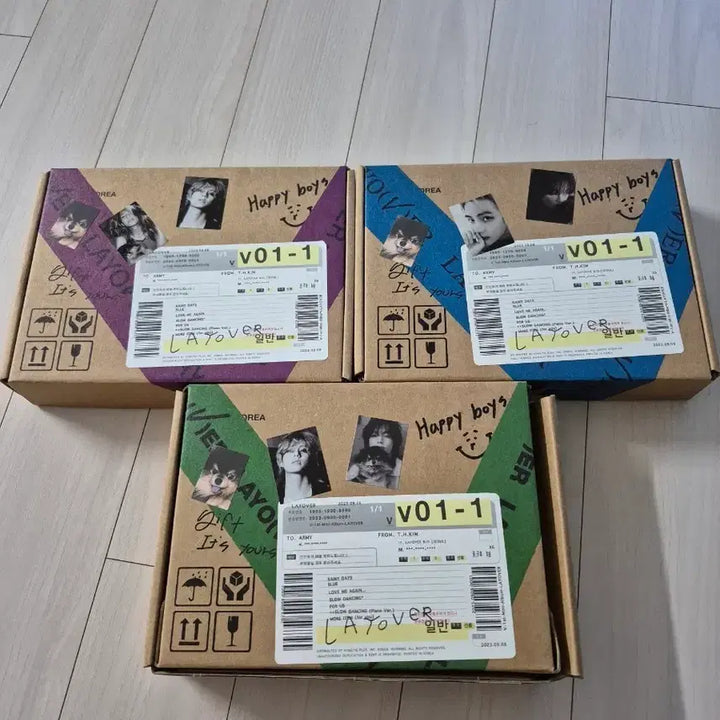 [BUNJANG] BTS V Album LAYOVER V01-1 3 Album Set / 뷔 앨범 LAYOVER V01-1 3개 세트