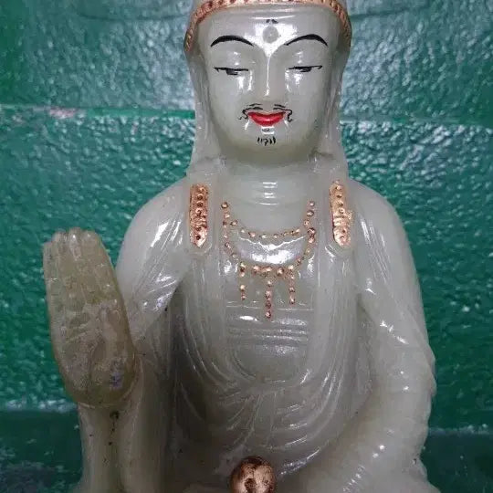 [BUNJANG] Jade Stone Buddha Statue (Approx. 25cm Height) / 높이25센치옥돌모양잘모름무게있음