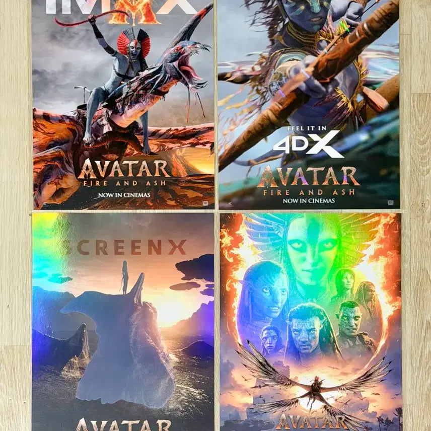 [BUNJANG] Avatar: The Fire and Ashes CGV Special Theater Poster Set / <아바타-불과재> CGV 특별관 포스터 전종 -IMAX,4DX,SX- 일괄 판매