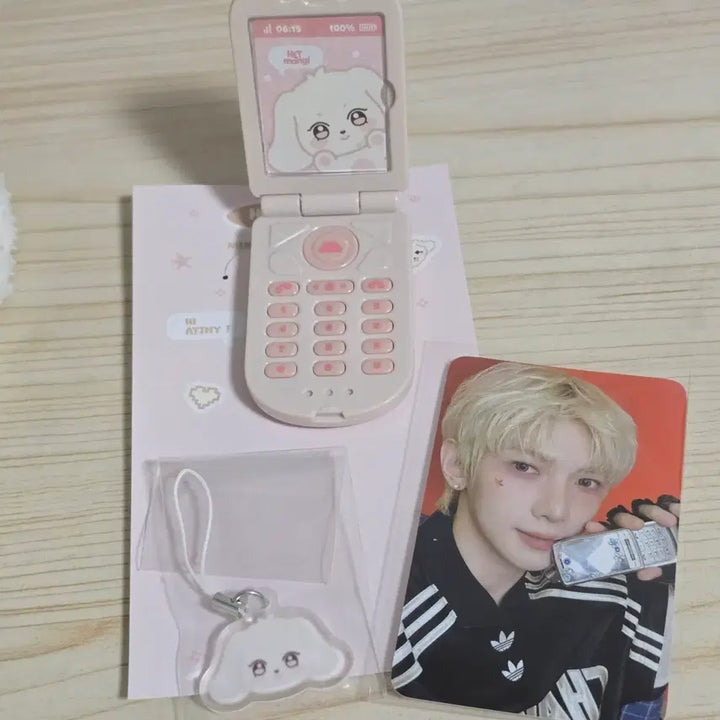 [BUNJANG] ATEEZ Aniteez Yeosang Hetmongi Miniature Phone Set with Photocard / 에이티즈 애니티즈 여상 헷몽이 미니어처폰 세트 포카 포함