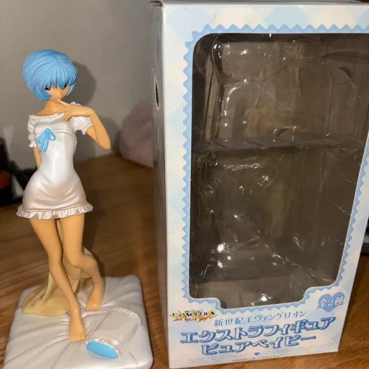 [BUNJANG] Evangelion Rei Ayanami SEGA Pure Dreamy Pajama Ver. Figure / 에반게리온 아야나미 레이 SEGA 퓨어 베이비 파자마 피규어