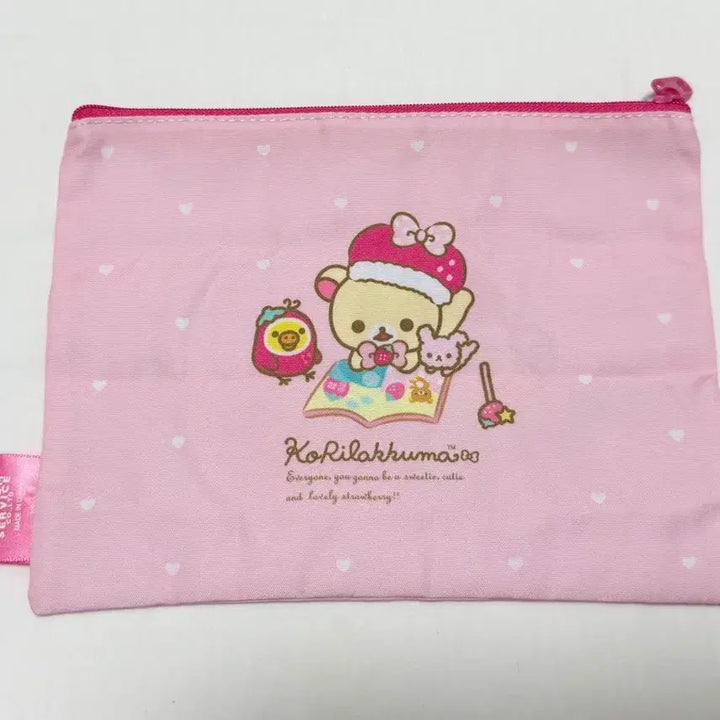 [BUNJANG] Rilakkuma 20th Anniversary Strawberry Rilakkuma Pouch Gacha / 코리락쿠마 20주년 모두 딸기가 되어 파우치 가챠