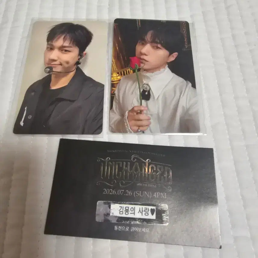 [BUNJANG] Kim Myungsoo UNCHANGED Fancon Last Day Entry Photocard / 김명수 팬콘  UNCHANGED  막콘 입장 포카판매