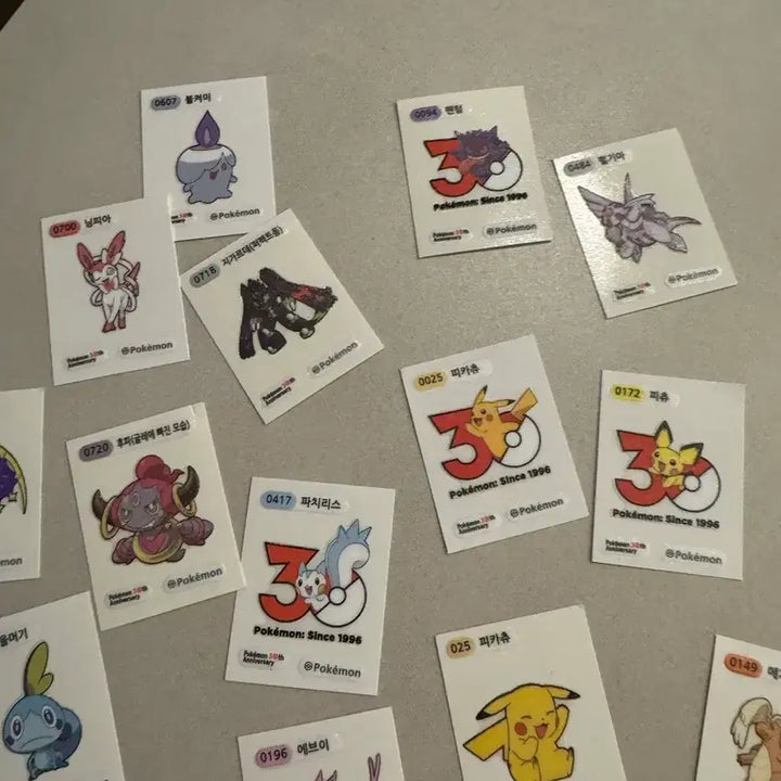 [BUNJANG] Pokemon TCG Stickers Bundle / 포켓몬 카드, 띠부씰 판매