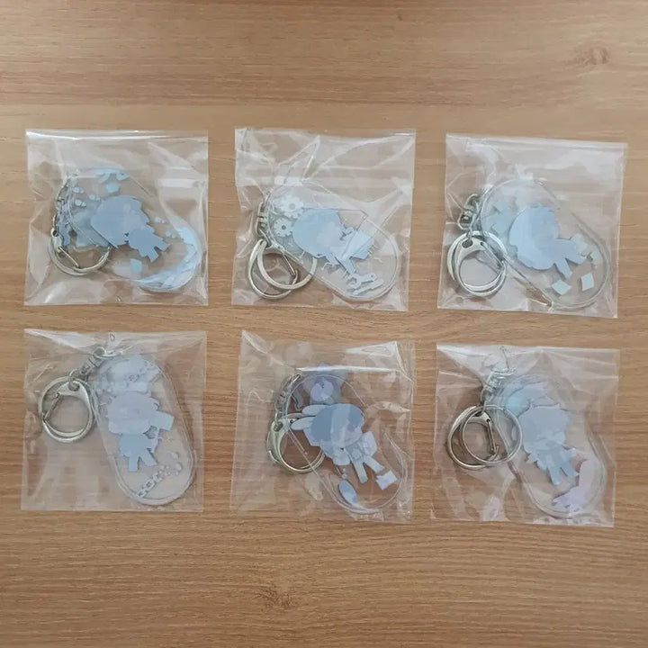 [BUNJANG] Jamttel Pixely Misuban Acrylic Keychain Bundle Set (6 pcs) / 뜰팁 잠뜰 픽셀리 미수반 아크릴 키링 6개 일괄