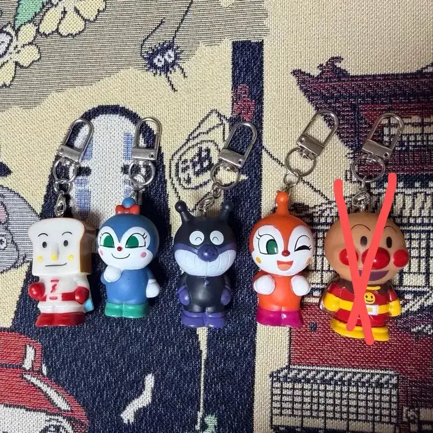 [BUNJANG] Anpanman Soft Figure Keychain / 호빵맨 소프트 피규어 키링