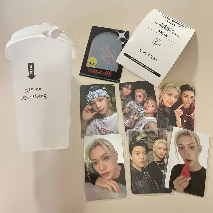 [BUNJANG] Stray Kids This&amp;That Popup Lucky Draw Felix Photocard / 스트레이키즈 this&amp;that 팝업 럭키드로우 용복 필릭스