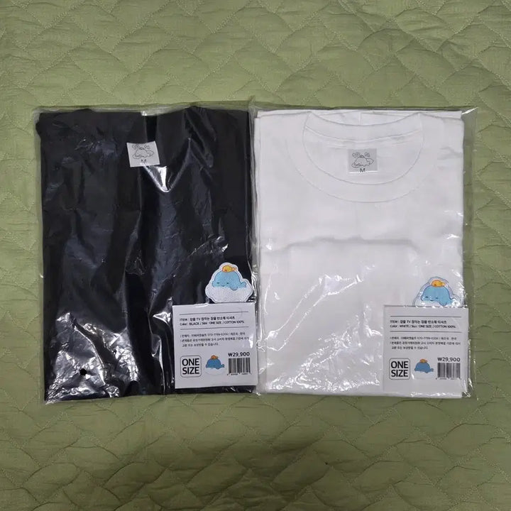 [BUNJANG] 잠뜰 (Jamtteul) Zam Zam T Black &amp; White Bundle Set / 잠뜰 잠자는 잠뜰 티셔츠 블랙&amp;화이트 일괄