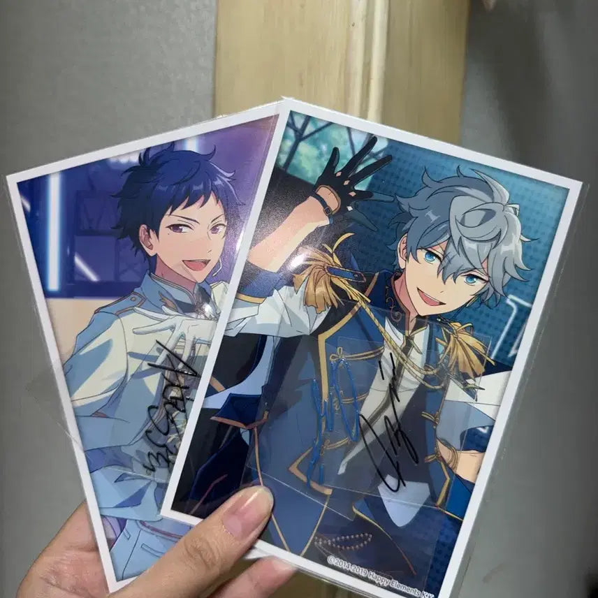 [BUNJANG] Ensemble Stars Sena Izumi &amp; Fushimi Yuzuru Signed Sticker Bundle / 앙스타 세나 이즈미 후시미 유즈루 사인 스티커 판매