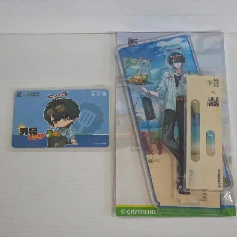 [BUNJANG] Arknights Endfield Camus Acrylic Stand + Photocard (Sealed) / (미개봉 새상품) 프랭크버거 명일방주 엔드필드 카뮤 아크릴스탠드 + 포토카드