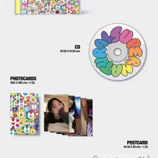 [BUNJANG] NewJeans Murakami Supernatural Album String Bag Goods / 뉴진스 무라카미 슈퍼내추럴 앨범 가방 스트링백 굿즈 아이돌 버니즈 포카 응원봉 토끼
