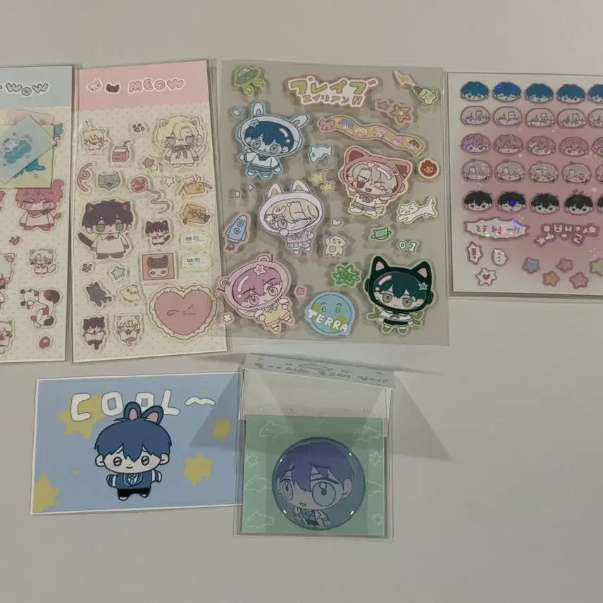 [BUNJANG] PLAVE Gongchale Alien Dangnyang Sticker Set / 플레이브 공찰님 에일리언 댕냥 스티커