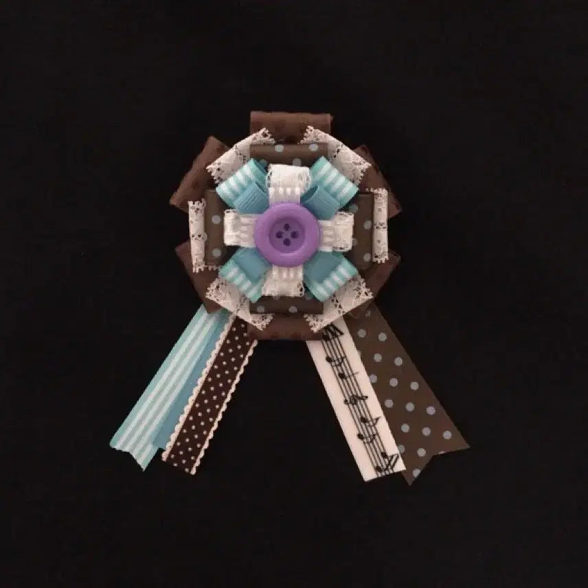 [BUNJANG] ChocoBerry Rosette Handmade Brooch / 초코베리 로제트