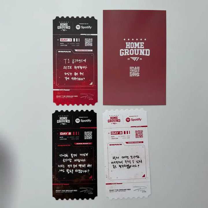[BUNJANG] T1 Faker Home Ground Ticket Postcard Doran / T1 티원 홈그라운드 티켓 엽서 도란 DORAN