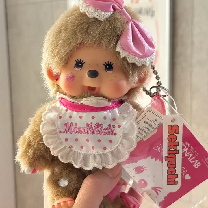 [BUNJANG] Otonarabu Pink Classic Monchhichi / 거의 어제 만든 상태의 오토나랩 핑크 고전 몬치치